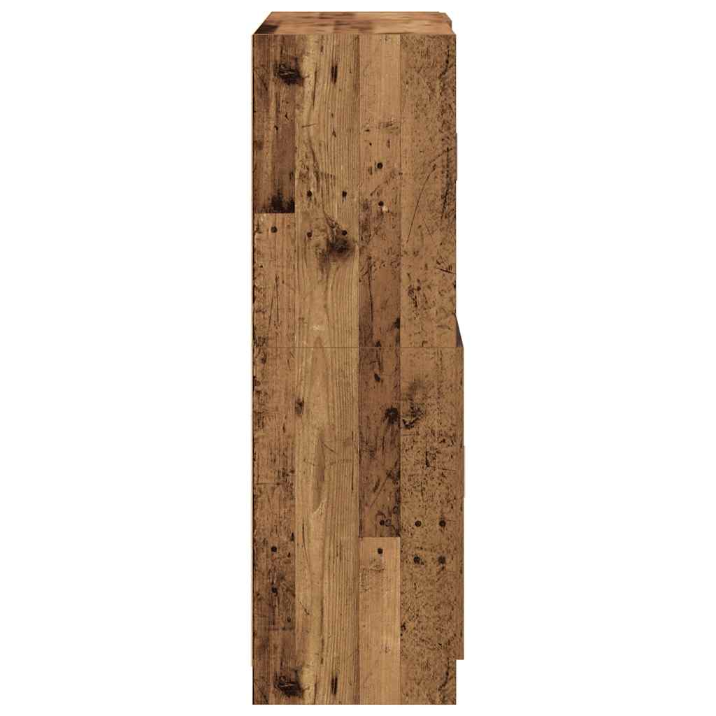 2-tlg. Küchenschrank-Set Weiß Holzwerkstoff