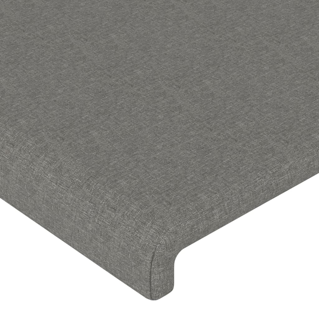 Kopfteil Hellgrau 80x5x118/128 cm Stoff