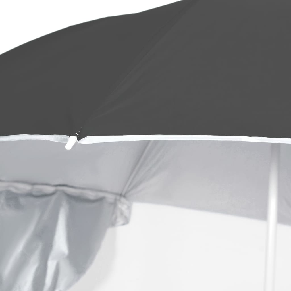 Strandschirm mit Seitenteilen Sandfarbe 215 cm