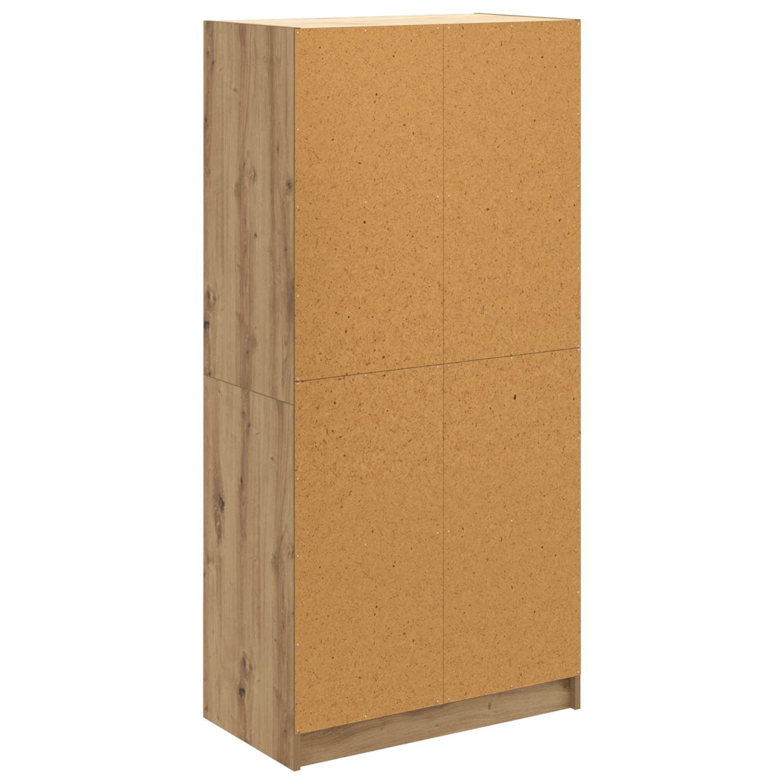 Bücherschrank mit Türen Weiß 136x37x142 cm Holzwerkstoff