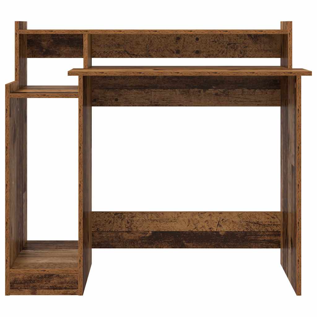 Schreibtisch mit LEDs Weiß 97x45x90 cm Holzwerkstoff