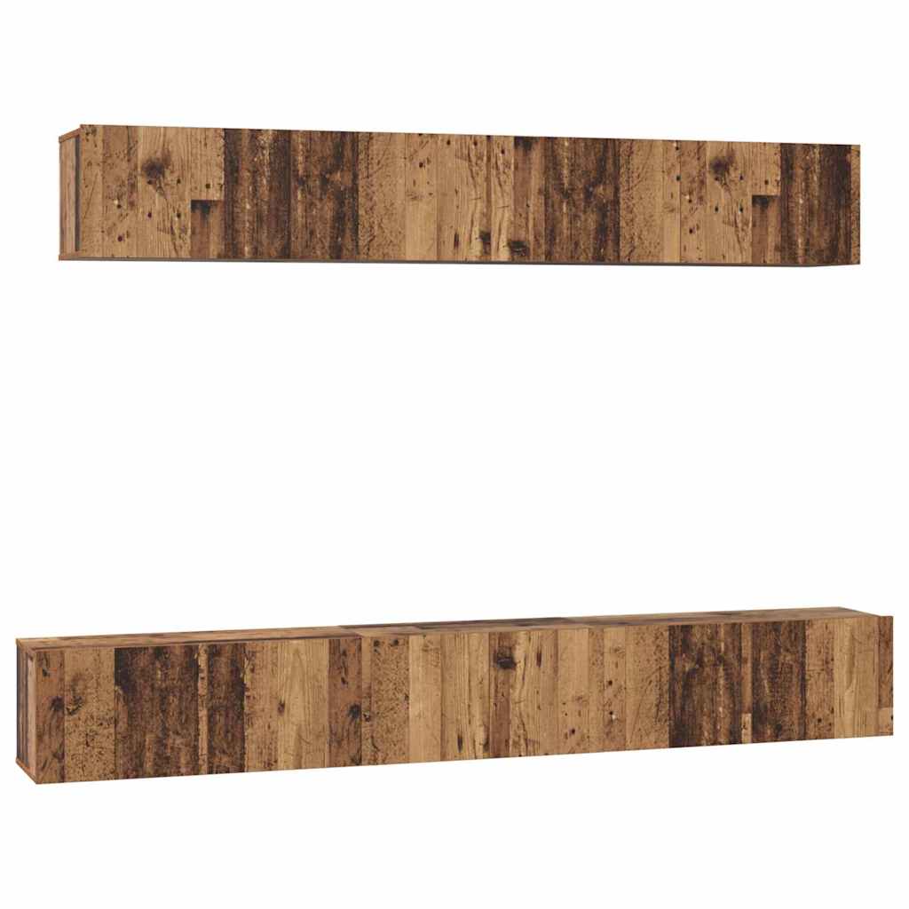 5-tlg. TV-Schrank-Set Weiß Holzwerkstoff