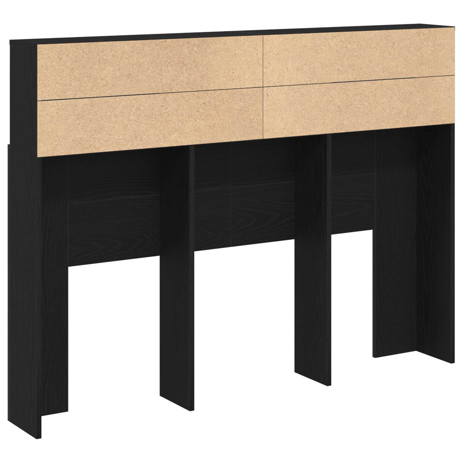 Bett-Kopfteil mit Ablagen Weiß 100x19x103,5 cm