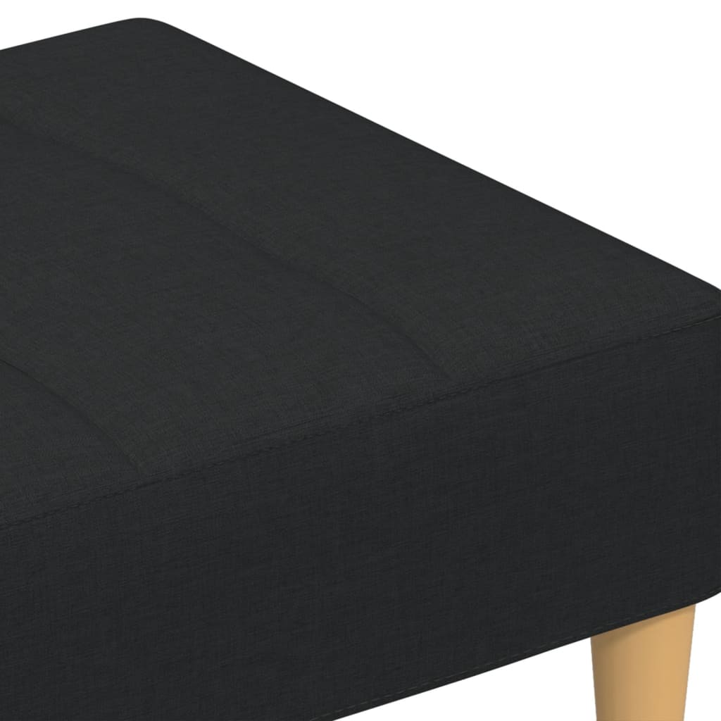 Fußhocker Hellgrau 77x55x31 cm Stoff