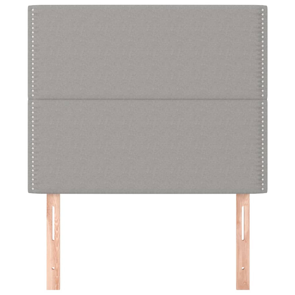 Kopfteil Dunkelgrau 80 x 5 x 118/128 cm Stoff