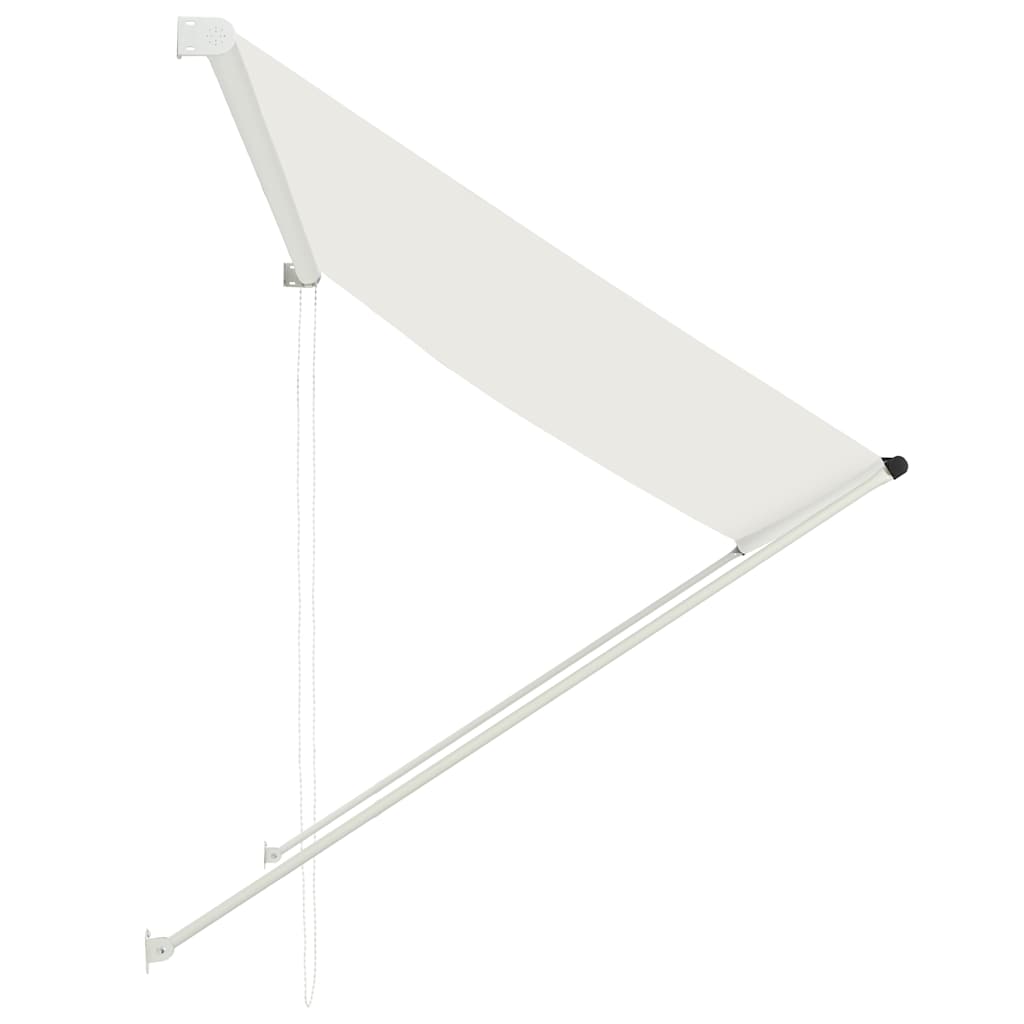 Einziehbare Markise 150×150 cm Blau und Weiß