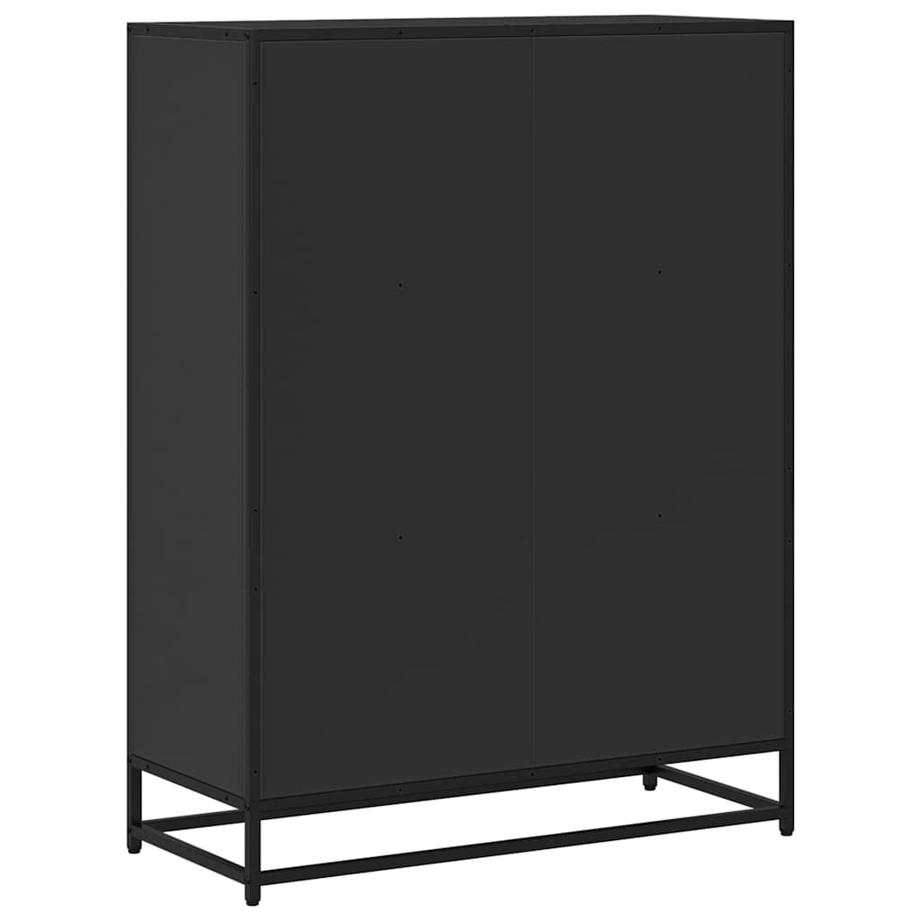 Bücherregal Schwarz 60x35x139 cm Holzwerkstoff
