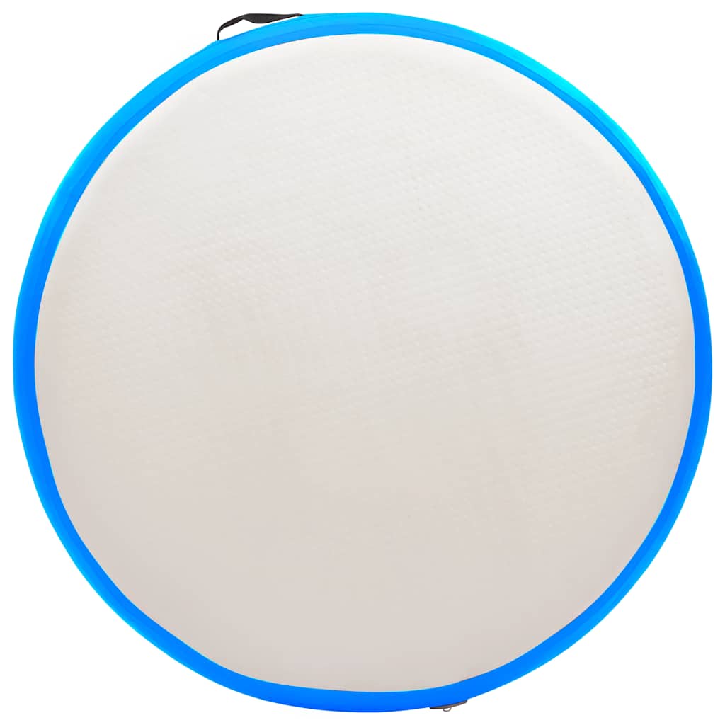 Aufblasbare Gymnastikmatte mit Pumpe 100x100x10 cm PVC Rosa