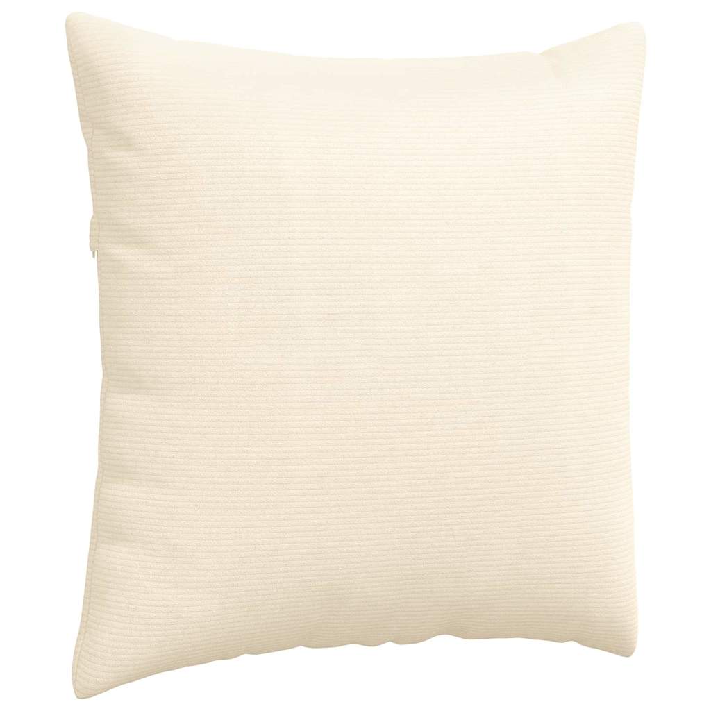 Sofakissen 2 Stück Hellgrau 50 x 30 cm Cordstoff