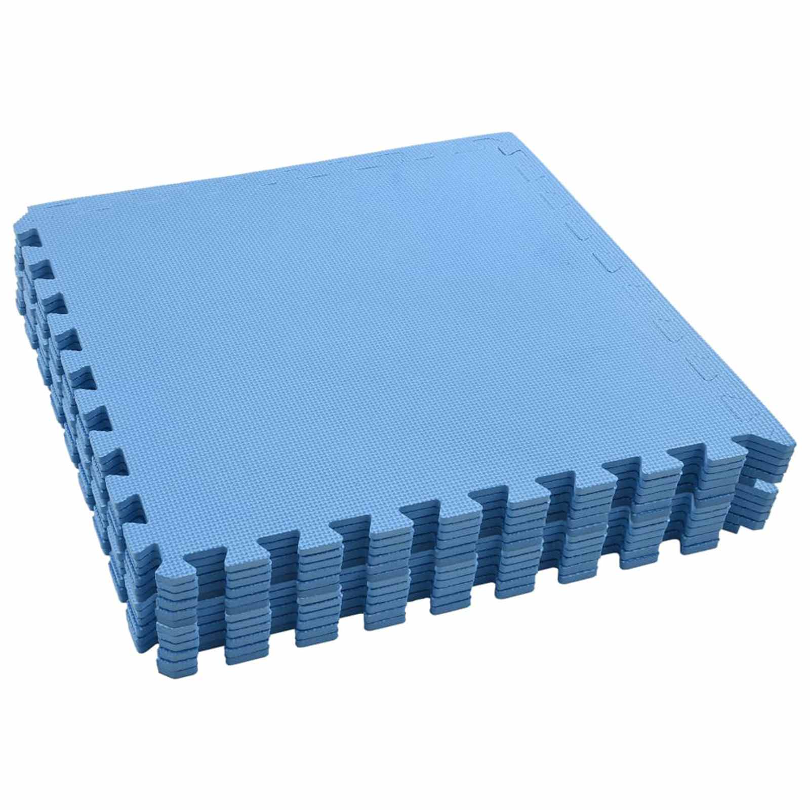 Pool Bodenteppich 6 pcs Schwarz 2,16 ㎡ EVA-Schaum