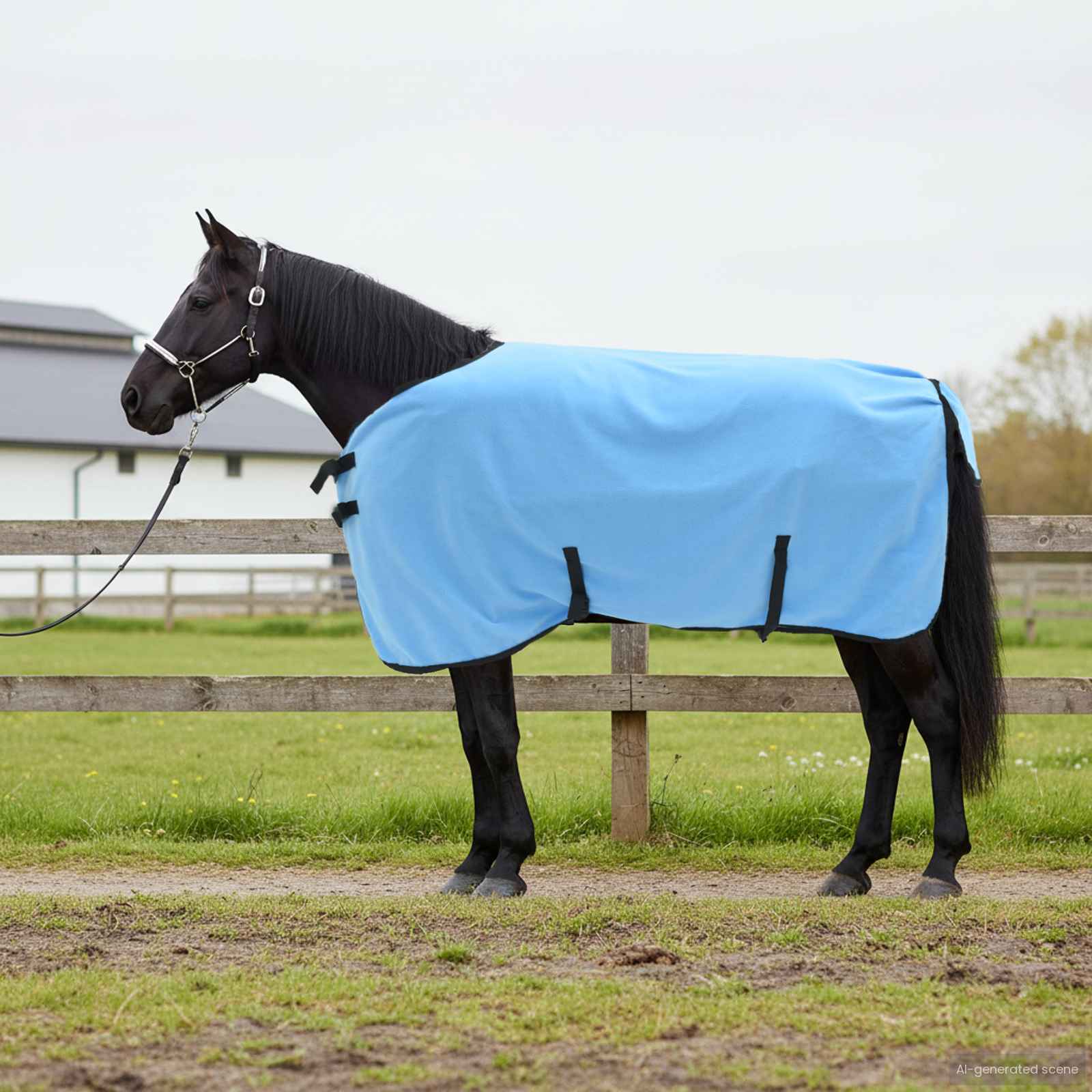 Pferdedecke Volles Aqua 75 cm Polyester
