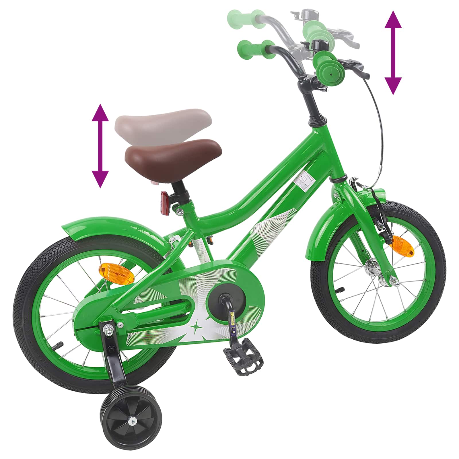 Kinderfahrrad 12 Zoll für 2-4 Jahre alt Dunkelblau