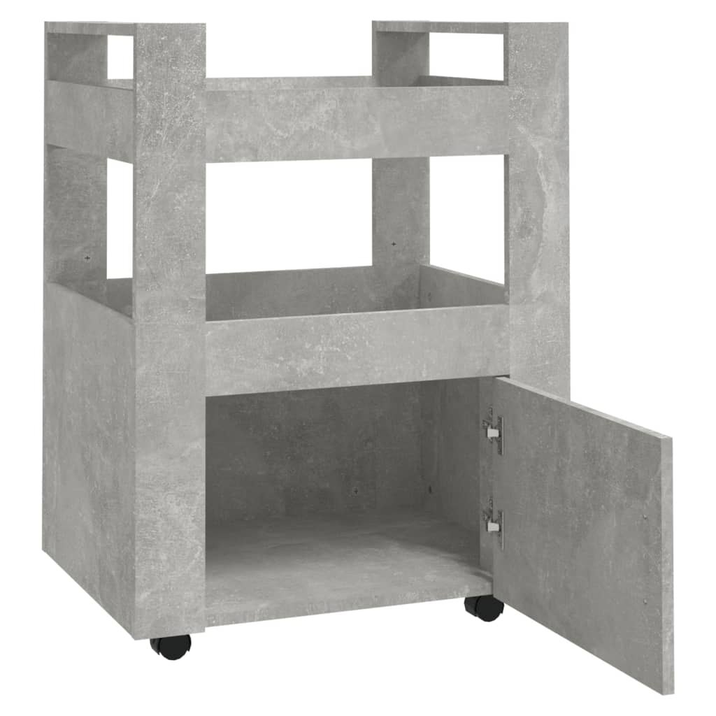 Küchenwagen Weiß 60x45x80 cm Holzwerkstoff