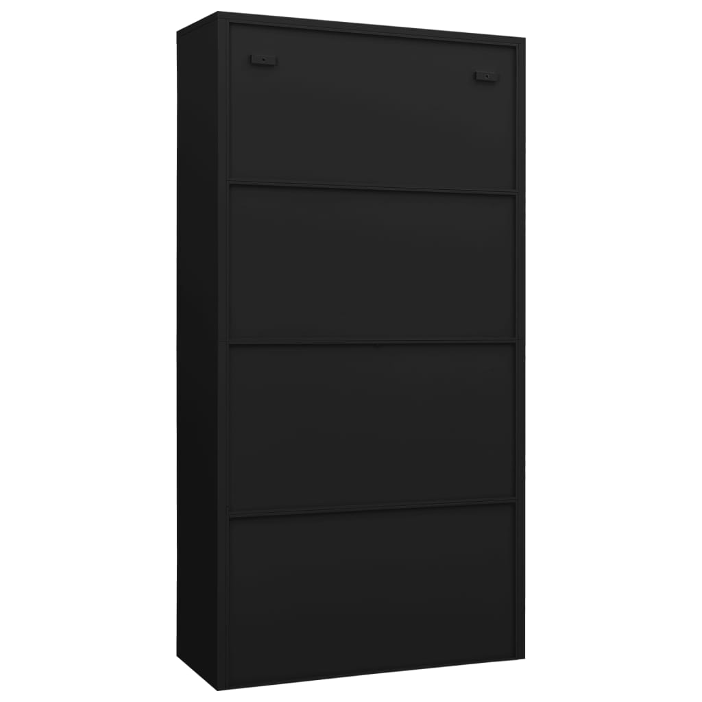 Schließfachschrank Weiß 90x40x180 cm Stahl