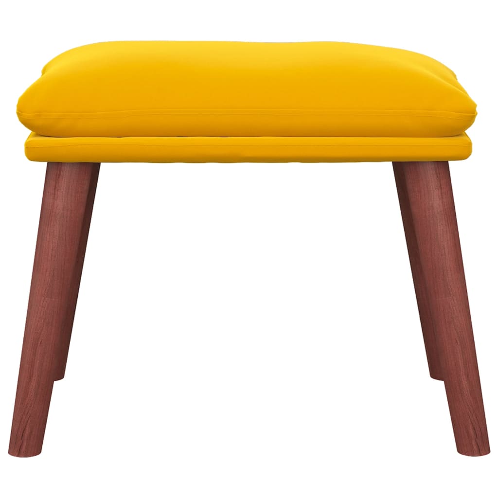 Fußhocker Hellgrau 45x29,5x35 cm Samt