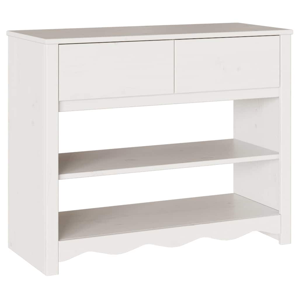 Konsolentisch mit Schubladen Drammen Eiche 89,5 x 37 x 73 cm