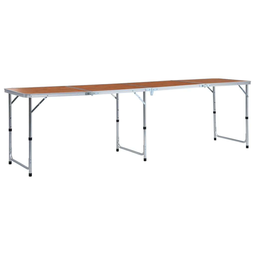 Campingtisch Klappbar Grau Aluminium 120x60 cm