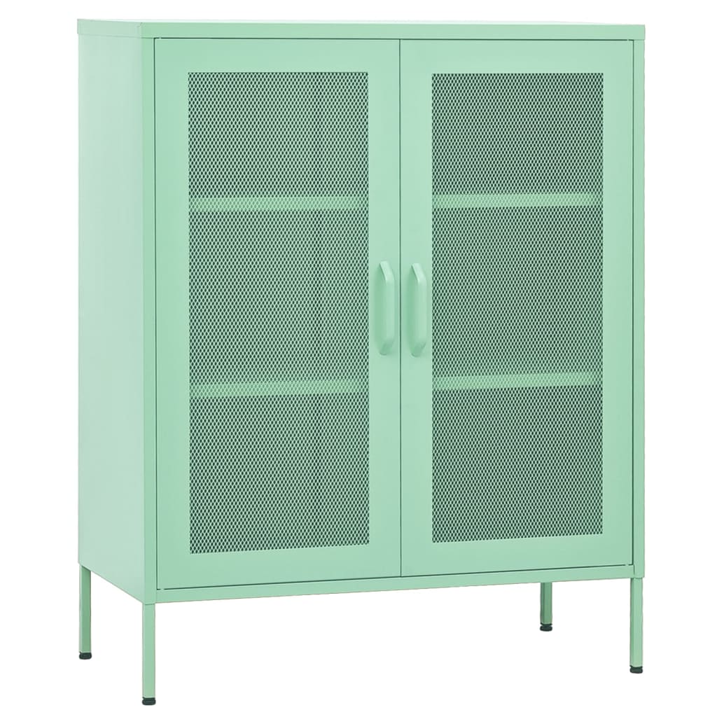 Lagerschrank Olivgrün 80x35x101,5 cm Stahl
