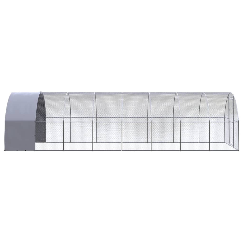 Outdoor-Hühnerstall 3x2x2 m Verzinkter Stahl