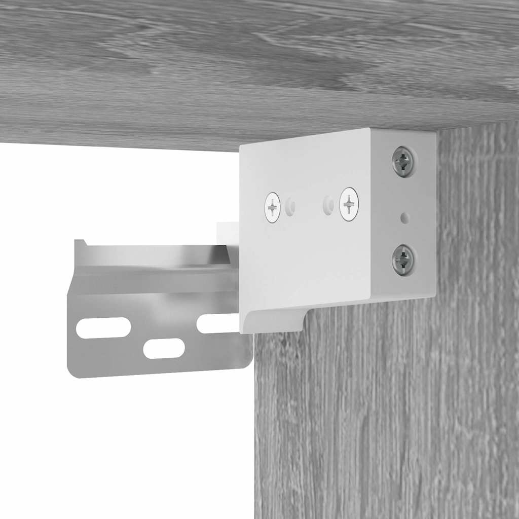 2-tlg. Badmöbel-Set Schwarz Holzwerkstoff