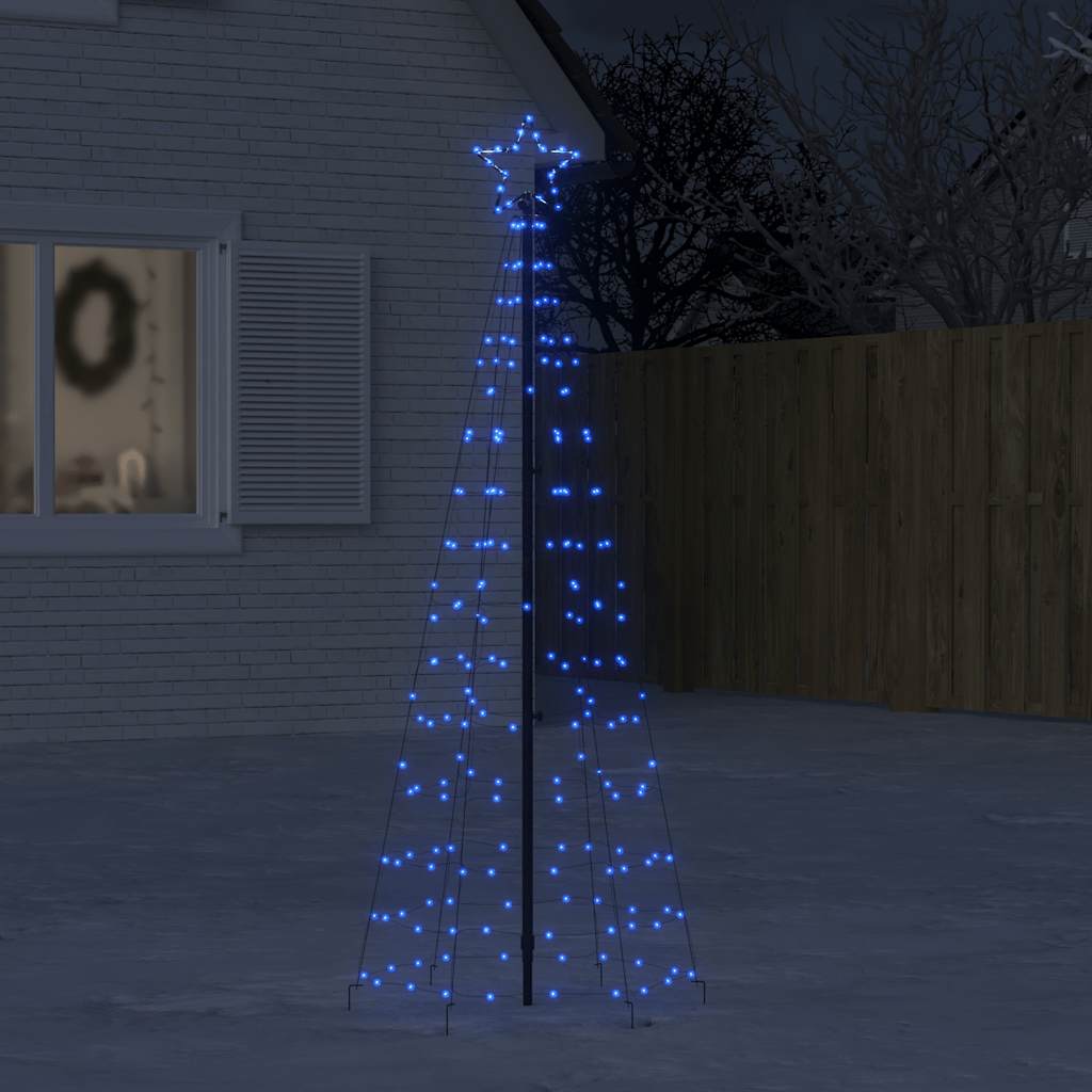 LED-Weihnachtsbaum mit Erdspießen 220 LEDs Warmweiß 180 cm