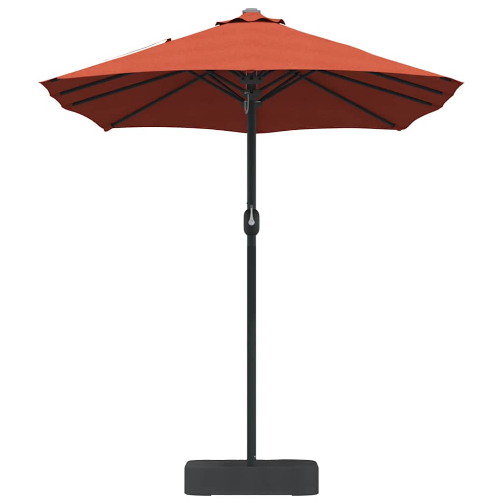 Garten-Sonnenschirm Sand 385 x 209 x 244 cm Polyester und Stahl