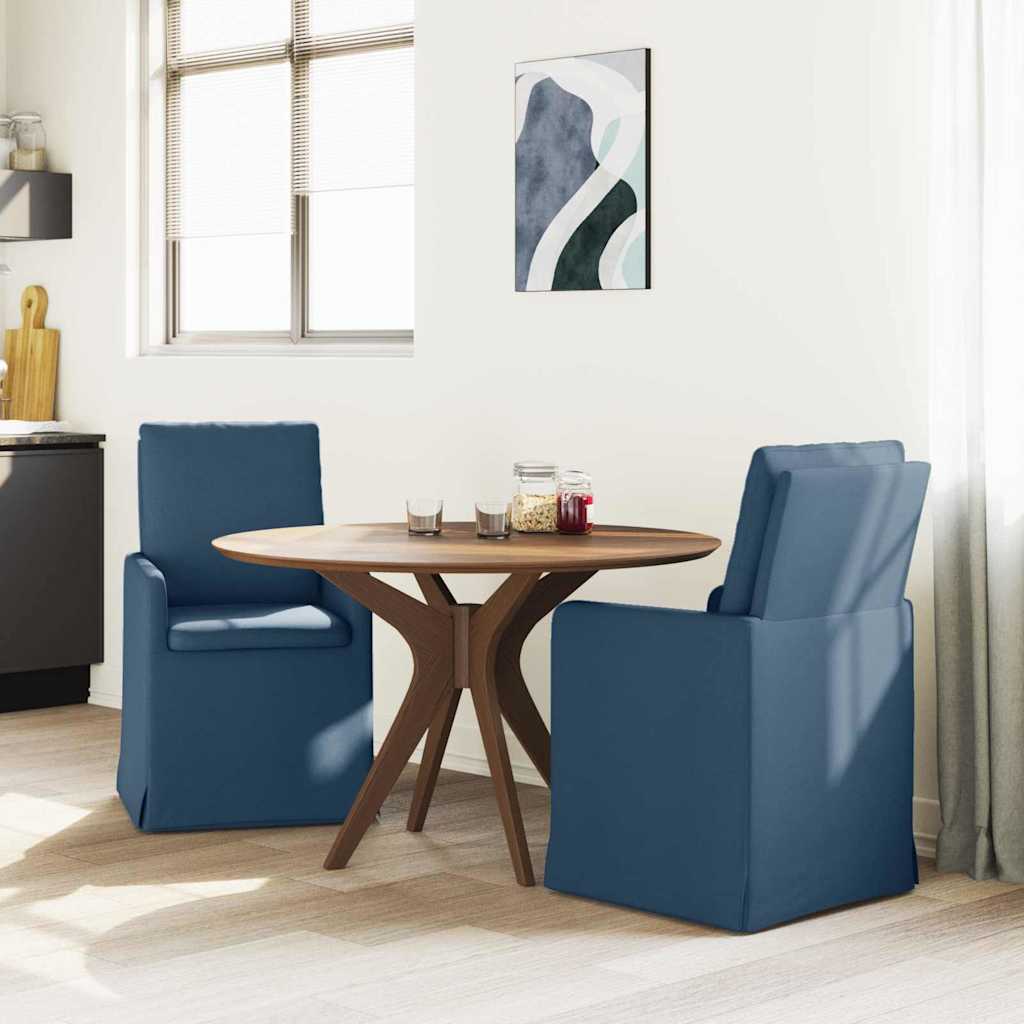 Esszimmerstühle 2 pcs Hellgrau 57 x 67 x 98 cm Stoff