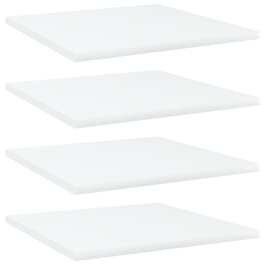 Bücherregal-Bretter 4 Stk. Weiß 40x10x1,5 cm Holzwerkstoff