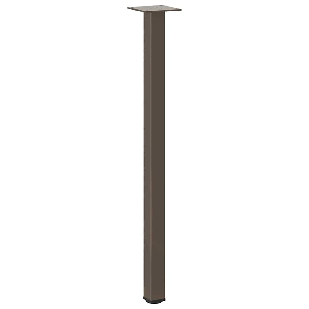 Bartischbeine 4 Stk. Schwarz 100-102 cm Stahl