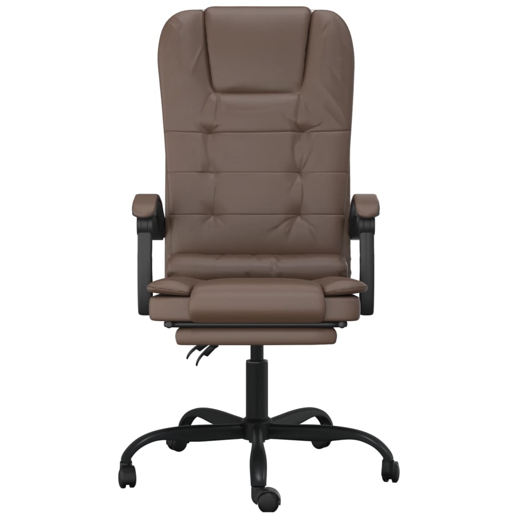 Bürostuhl mit Massagefunktion Schwarz Kunstleder