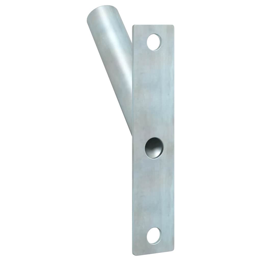Fahnen Pole Holde Schwarz 10,5 x 7,5 x 0,25 cm Stahl