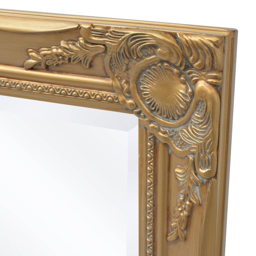 Wandspiegel im Barock-Stil 100x50 cm Weiß