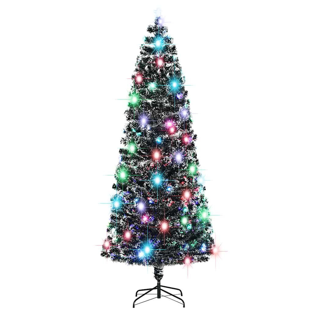 Vorbeleuchteter Weihnachtsbaum mit Ständer und LED 150 cm Glasfaser