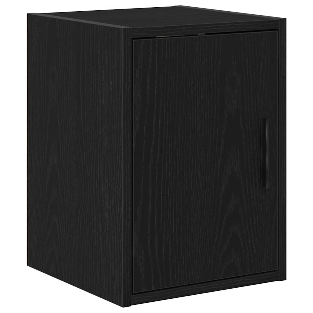 Garagenschränke 2 Stk. Schwarz Holzwerkstoff