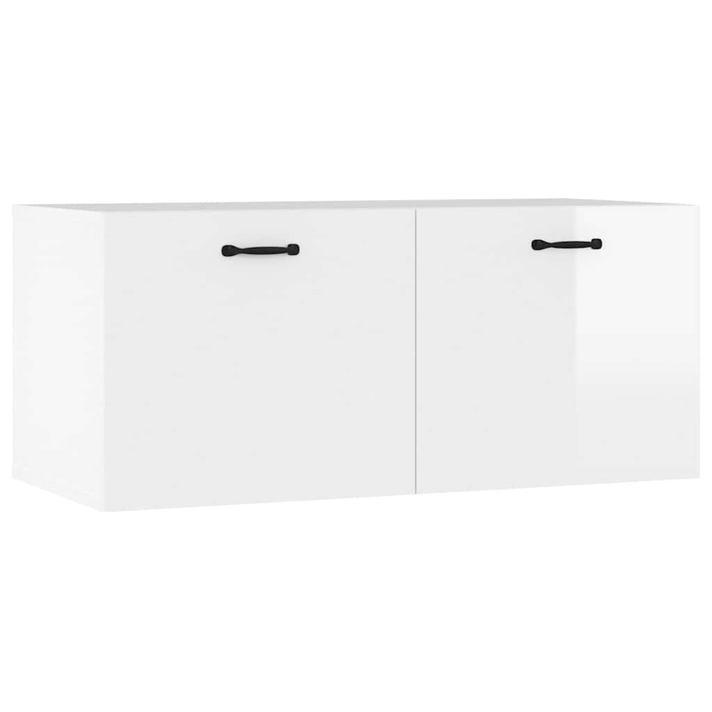 Wandschrank Weiß 80x36,5x35 cm Holzwerkstoff