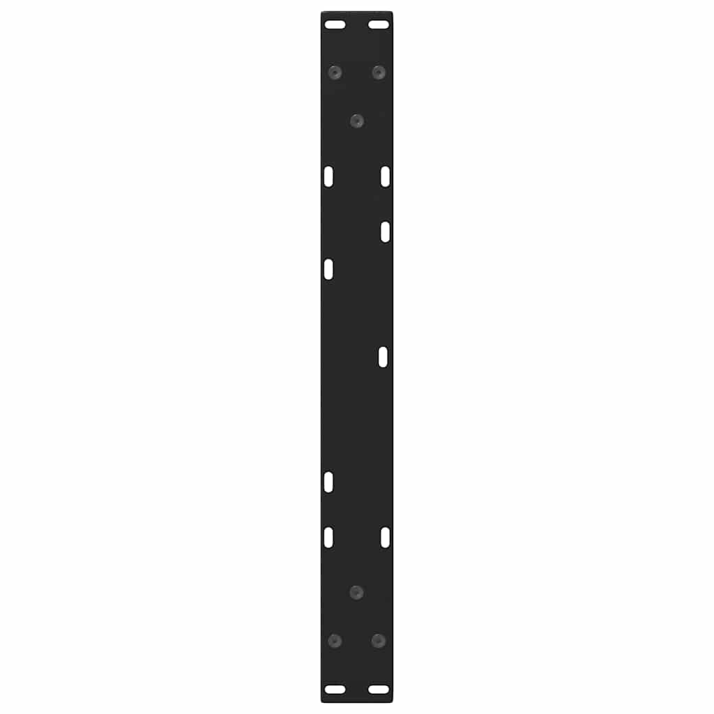 Couchtischbeine V-Form 2 Stück Schwarz 30x(30-31,3) cm Stahl