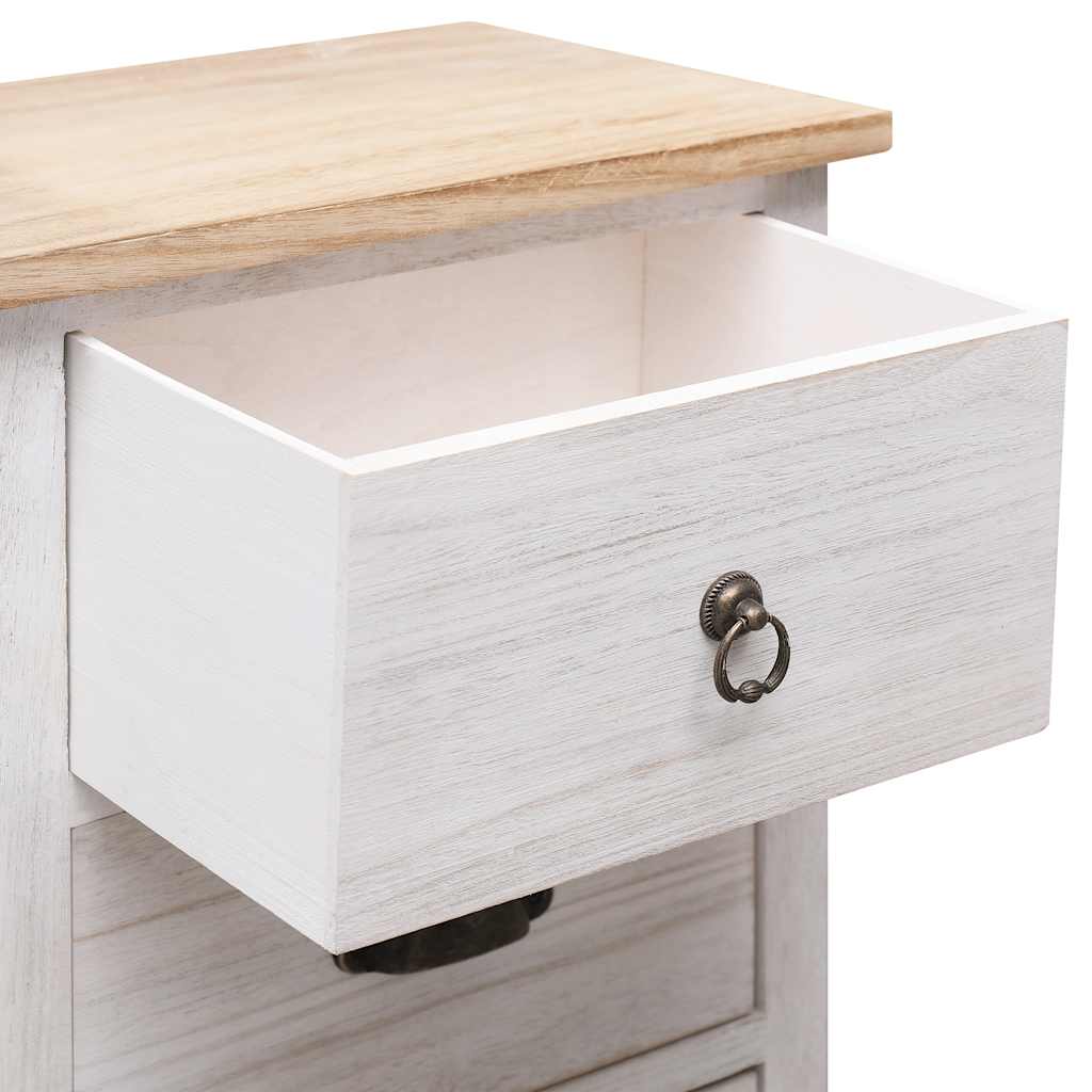 Beistellschrank 38x28x86 cm Massivholz Paulownia