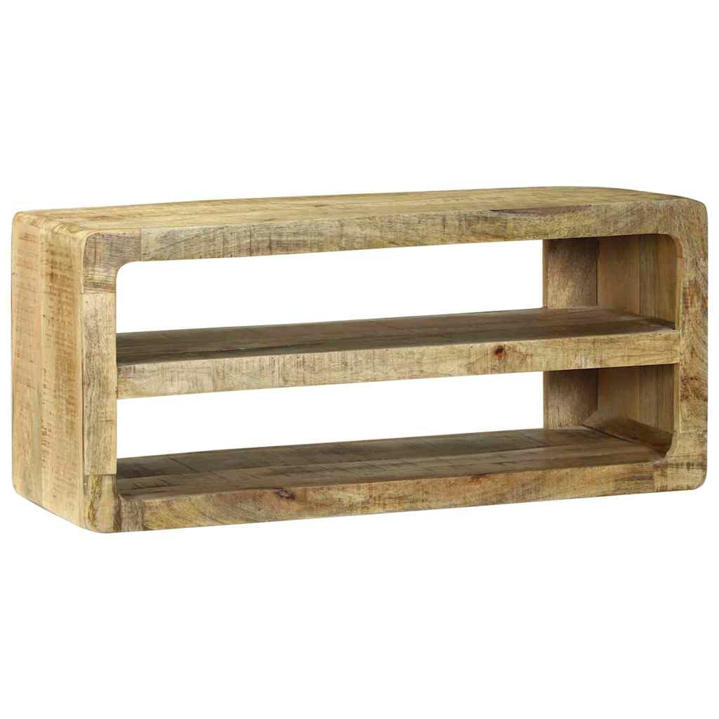 TV-Schränk mit Regal Braun 60 x 32 x 36 cm Massivholz Mango