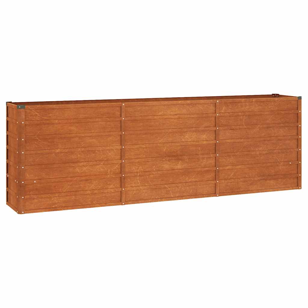 Hochbeet Rostig 100x100x77 cm Cortenstahl
