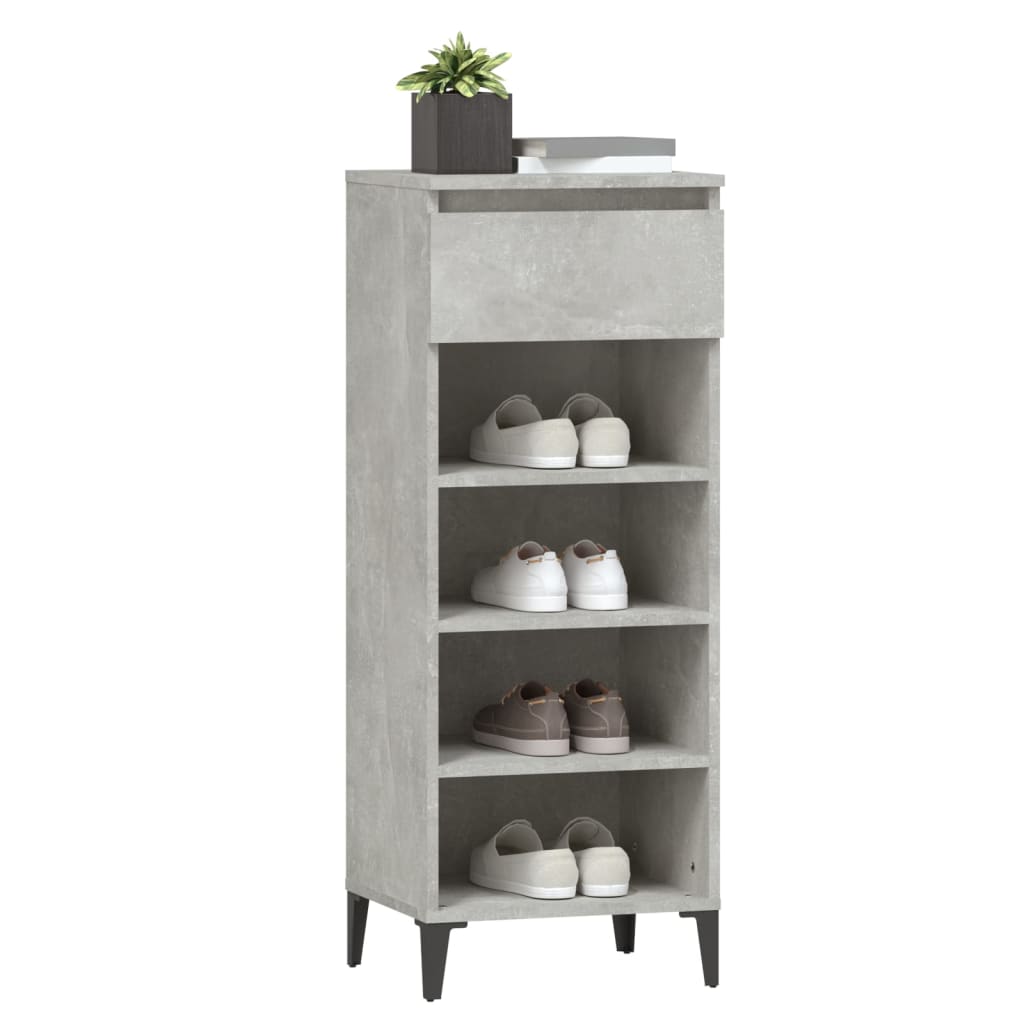 Schuhregal Weiß 40x36x105 cm Holzwerkstoff