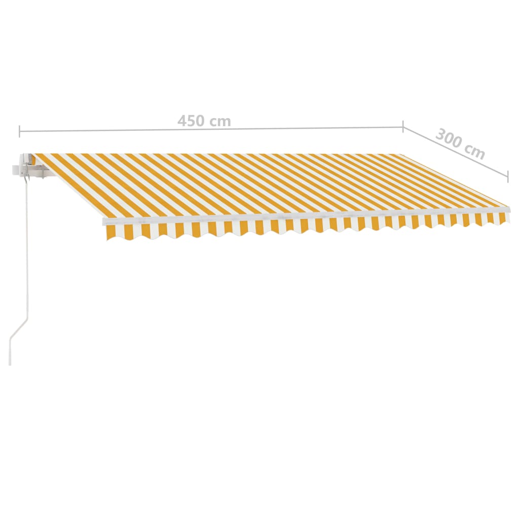 Standmarkise Manuell Einziehbar 300x250 cm Creme