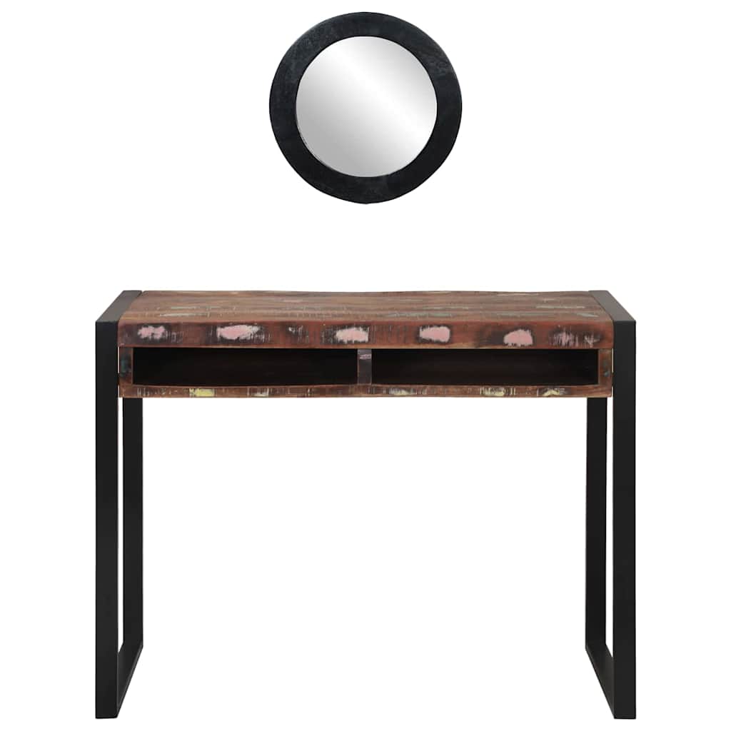 Schminktisch mit Regal Braun 100 x 50 x 75 cm Massivholz Mango