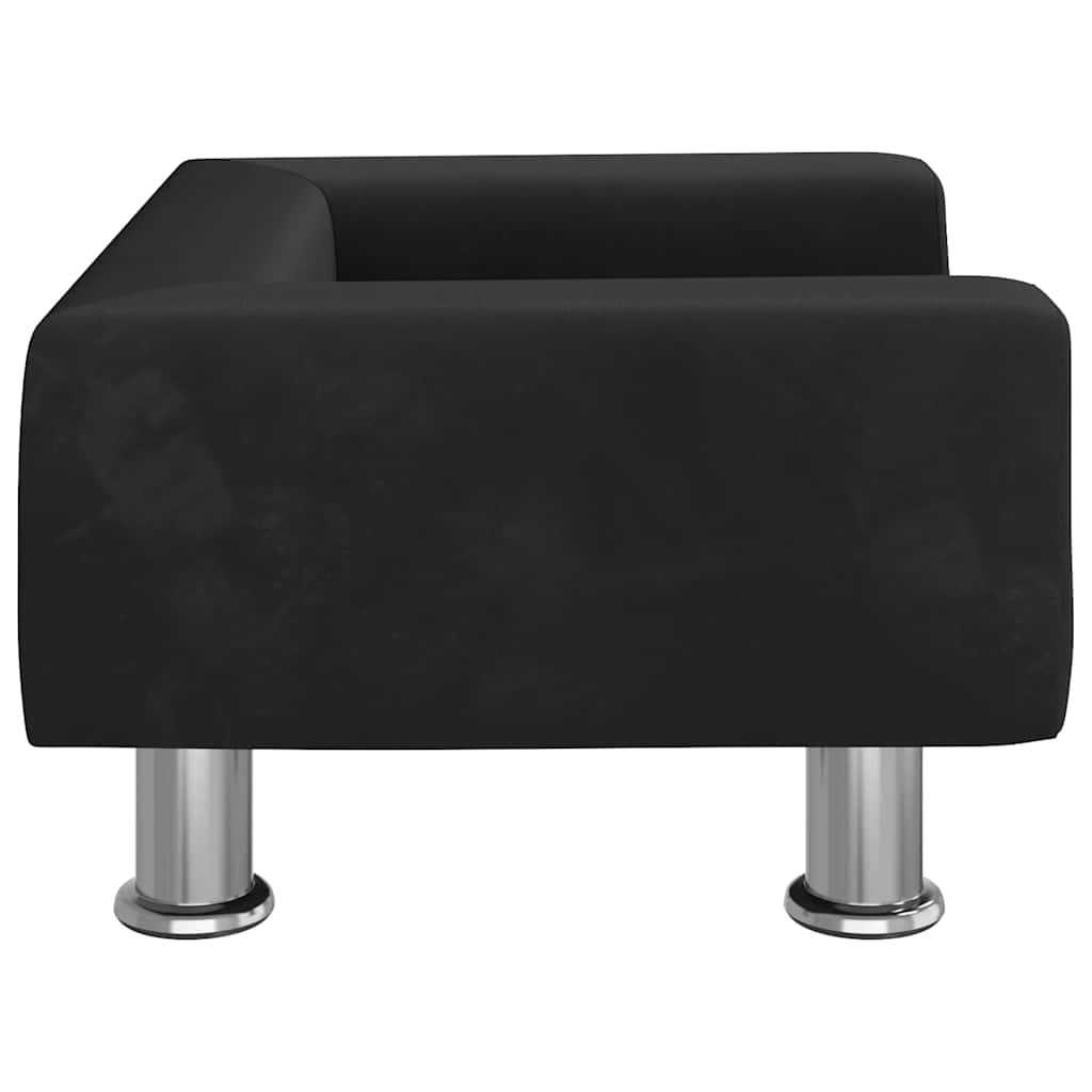 Hundebett Blau 70x45x26,5 cm Samt