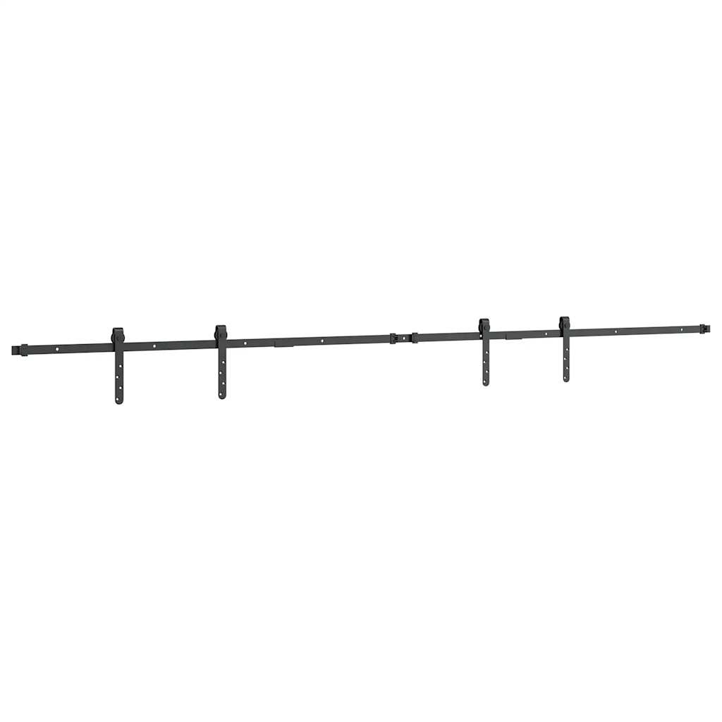 Schiebetürbeschlag Set für Schranktüren 91 cm Karbonstahl