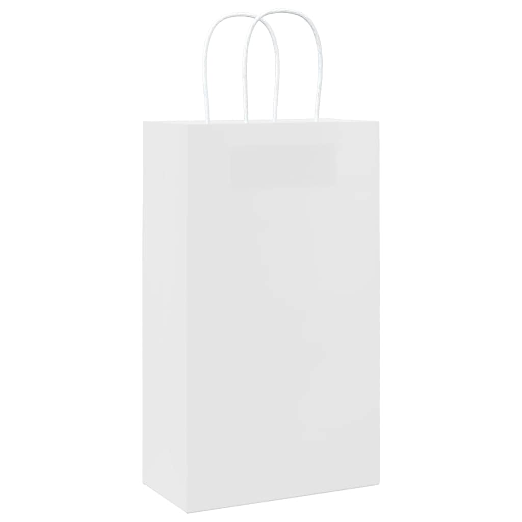 Papiertragetaschen 50 Stk. mit Henkeln Braun 21x11x36 cm