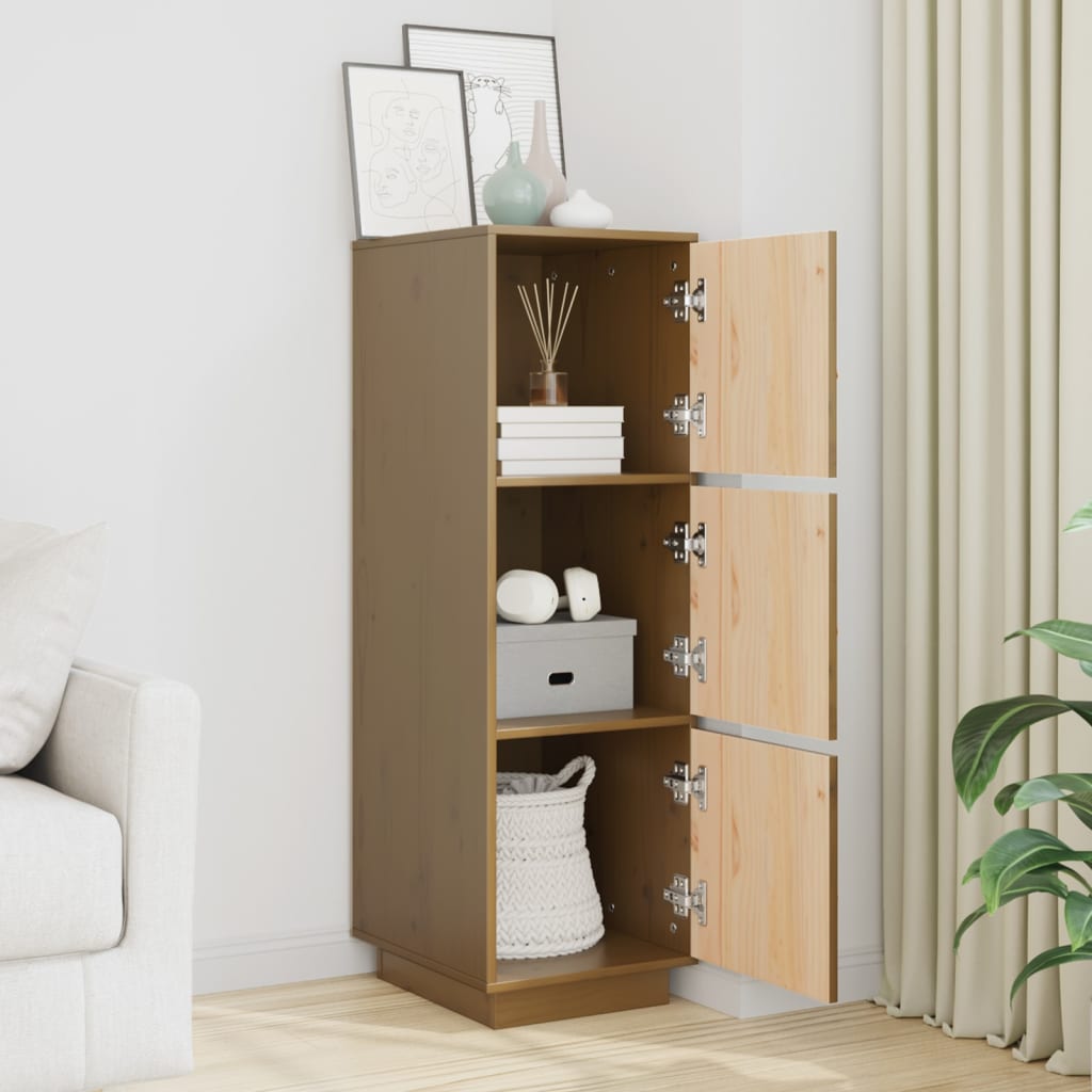 Highboard 34x40x108,5 cm Massivholz Kiefer