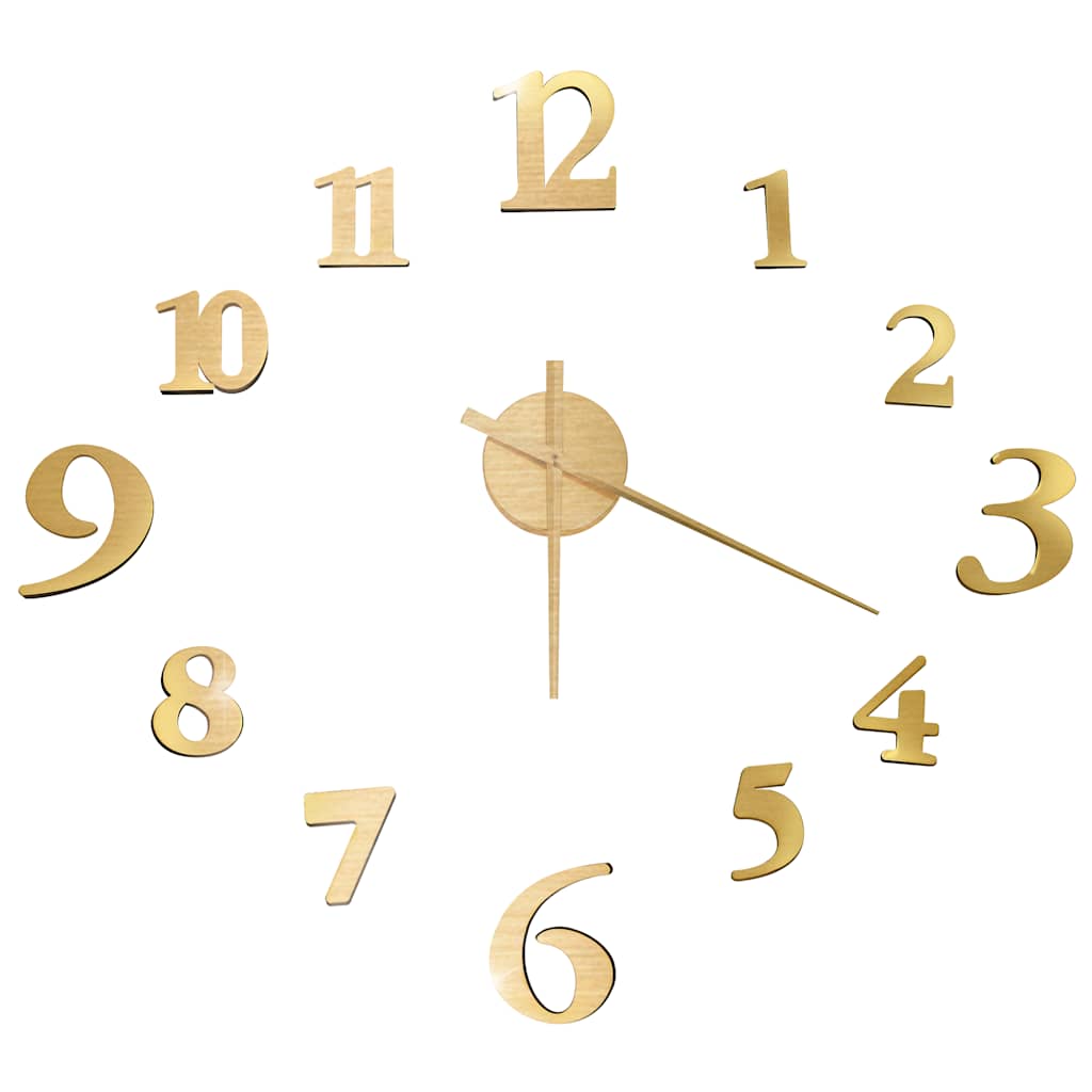 3D-Wanduhr Modernes Design Silbern 100 cm XXL