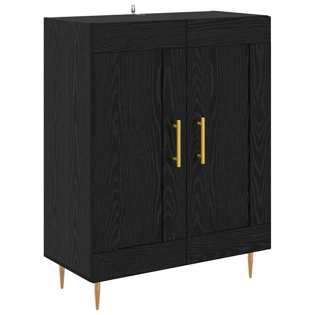 Highboard Hochglanz-Weiß 69,5x34x180 cm Holzwerkstoff