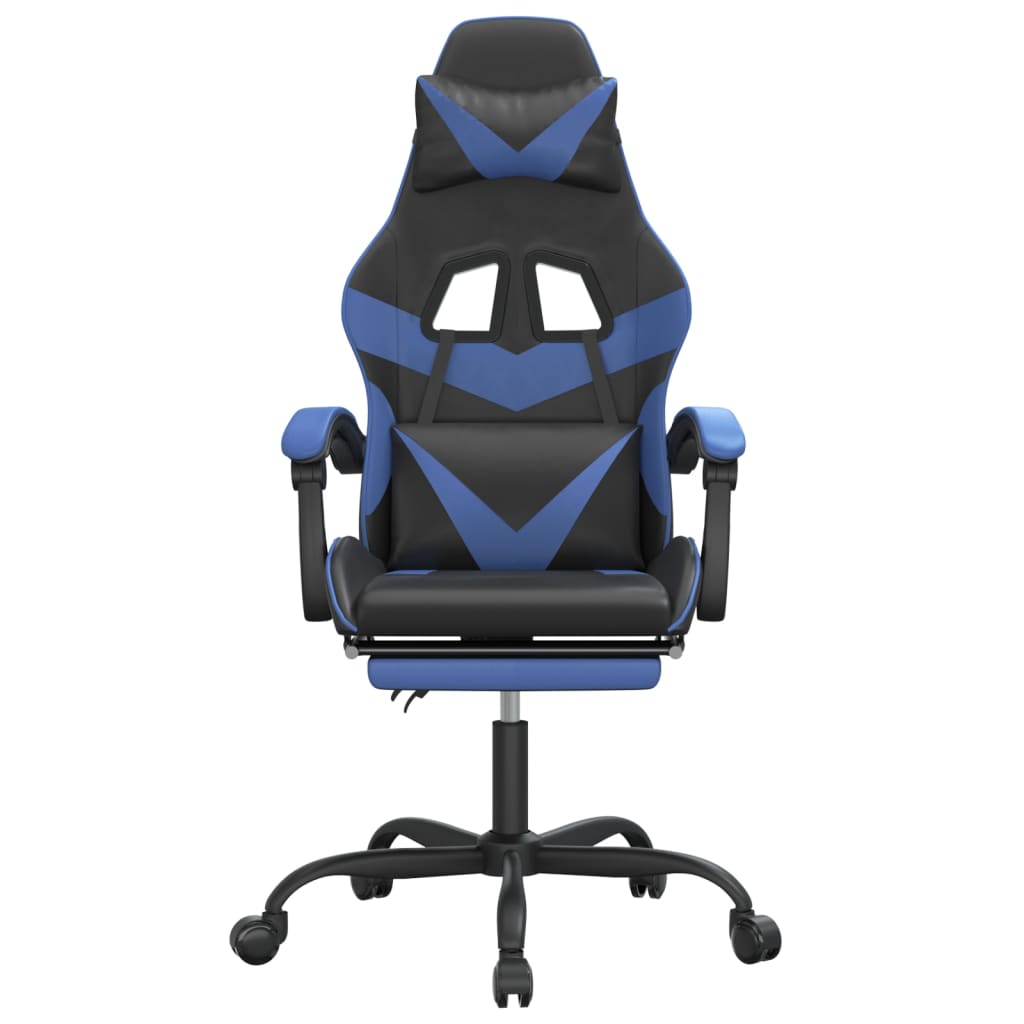 Gaming-Stuhl Drehbar Schwarz und Rot Kunstleder