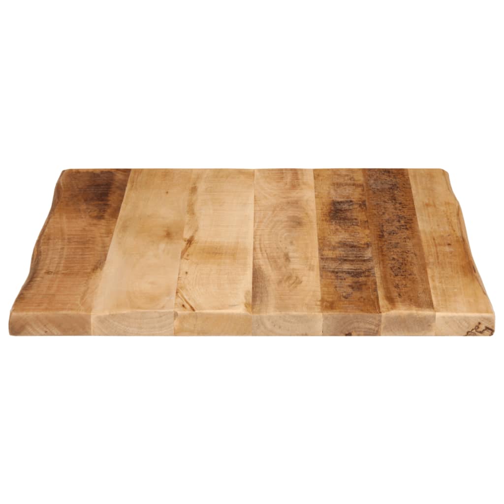 Tischplatte 40x40x2,5 cm Rechteckig Massivholz Akazie Baumkante